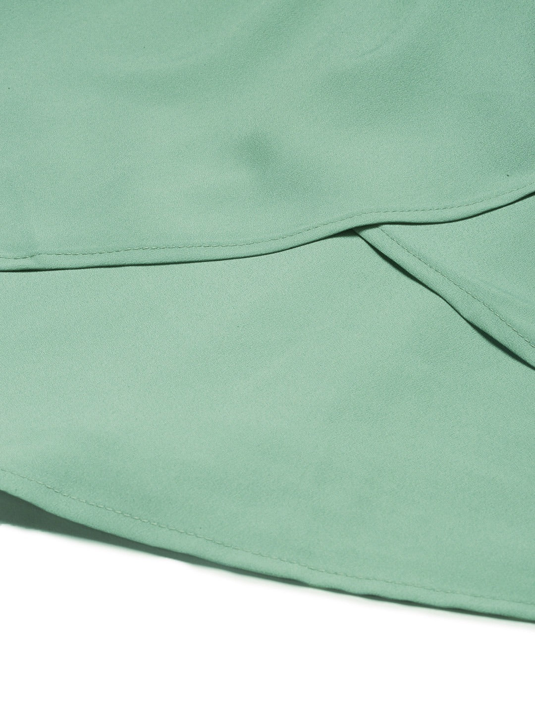 Folk Republic Women Solid Teal Green Halter Neck Mini Dress - #folk republic#
