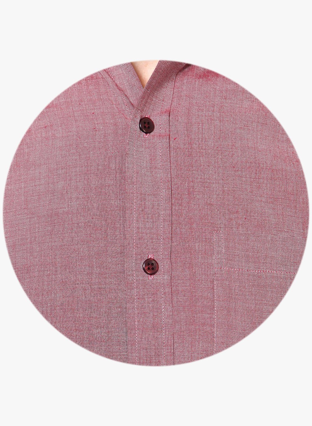 Men Red Slim Fit Solid Chambray Cotton Rich Formal Shirt - #folk republic#