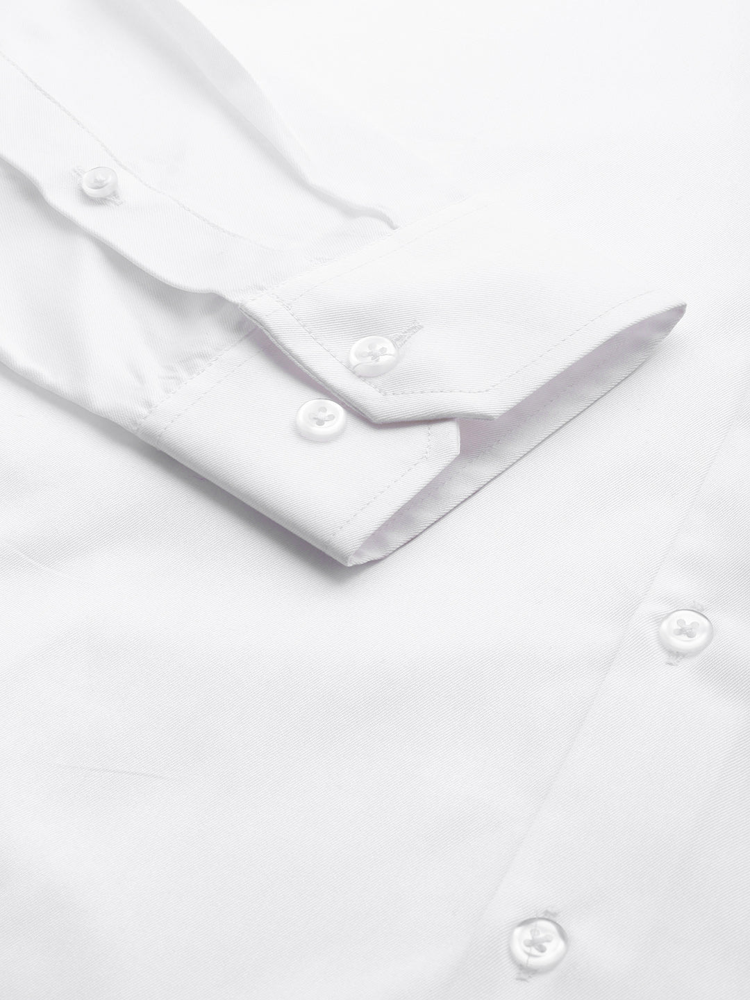 Men White Pure Cotton Solid Regular Fit Formal Shirt - #folk republic#