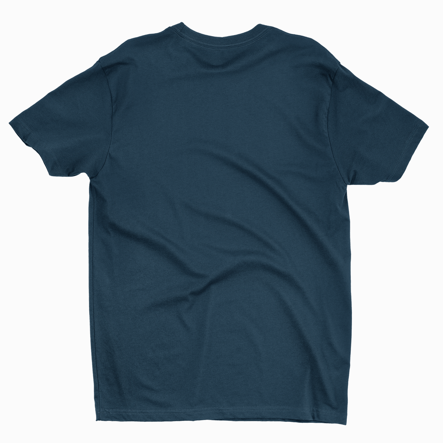 Folk Republic Graphic Petrol Blue T-Shirt for Men | Fun & Casual Graphic "EGO" Slogan T-Shirt