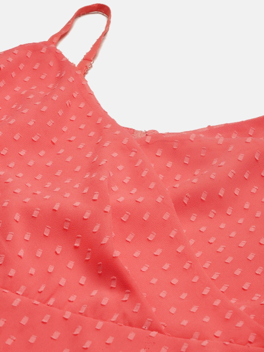 Folk Republic Women Pink Dot Pattern Fit and Flare Mini Dress - #folk republic#
