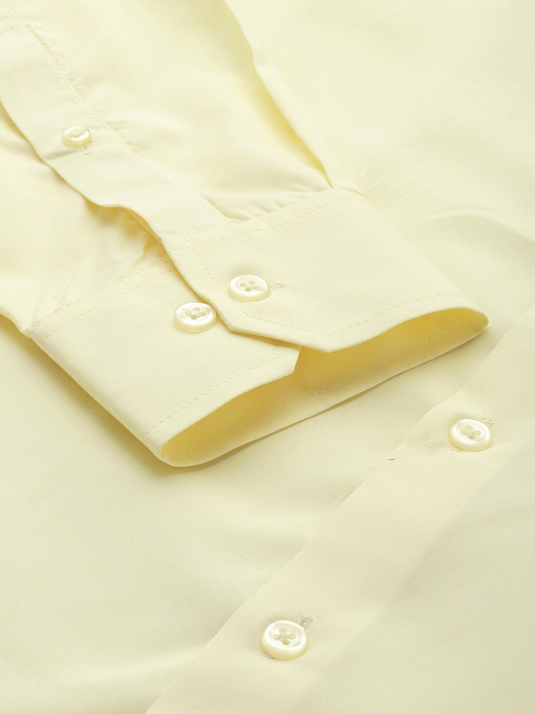 Men Lemon Solids Slim Fit Formal Shirt - #folk republic#