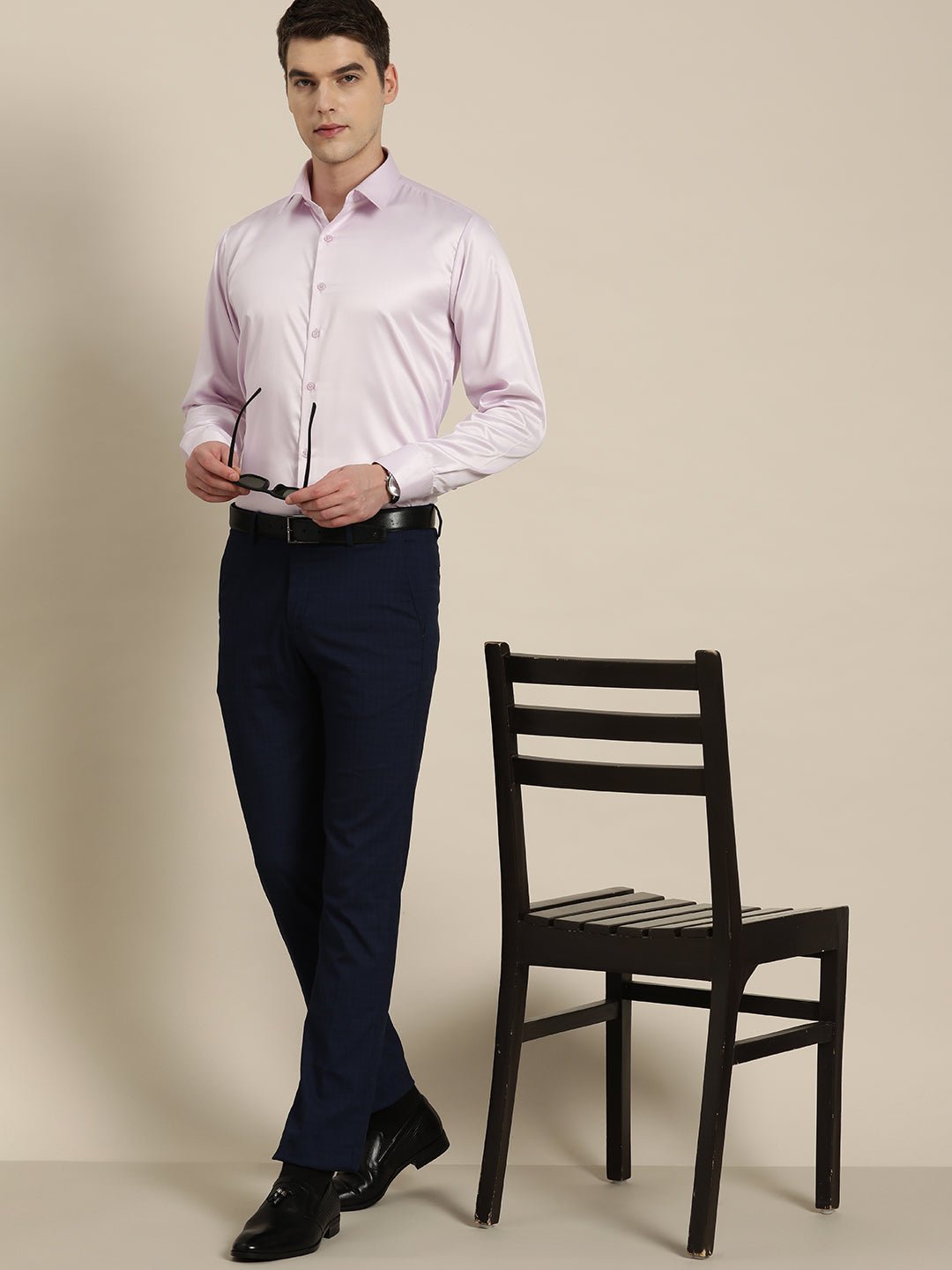 Men Purple Solid Satin Tuxedo Slim fit Party Shirt - #folk republic#