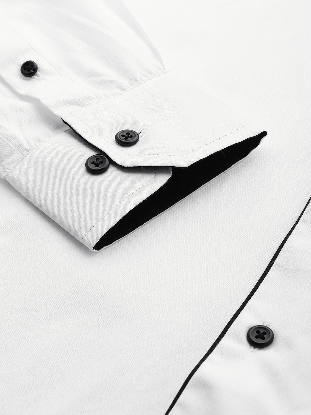 Men White Solid Pure Cotton Slim Fit Formal Shirt - #folk republic#