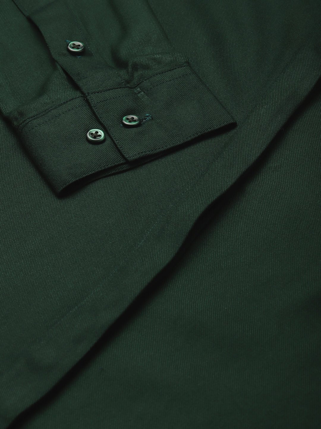 Women Bottel Green Solid Viscose Rayon Regular Fit Formal Shirt - #folk republic#