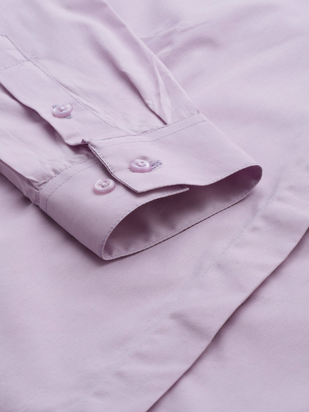 Women Lavender Solid Pure Cotton Regular Fit Formal Shirt - #folk republic#