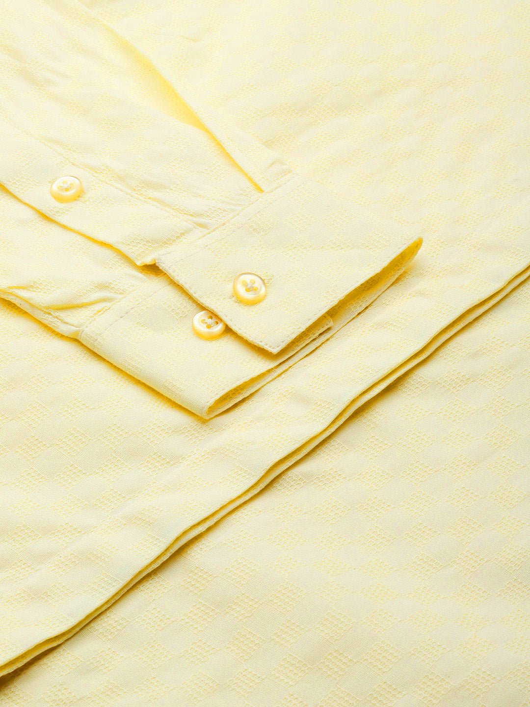 Women Lemon Solid Pure Cotton Regular Fit Formal Shirt - #folk republic#