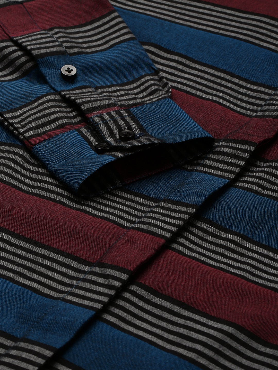 Women Maroon & Black Checked Pure Cotton Regular Fit Formal Shirt - #folk republic#