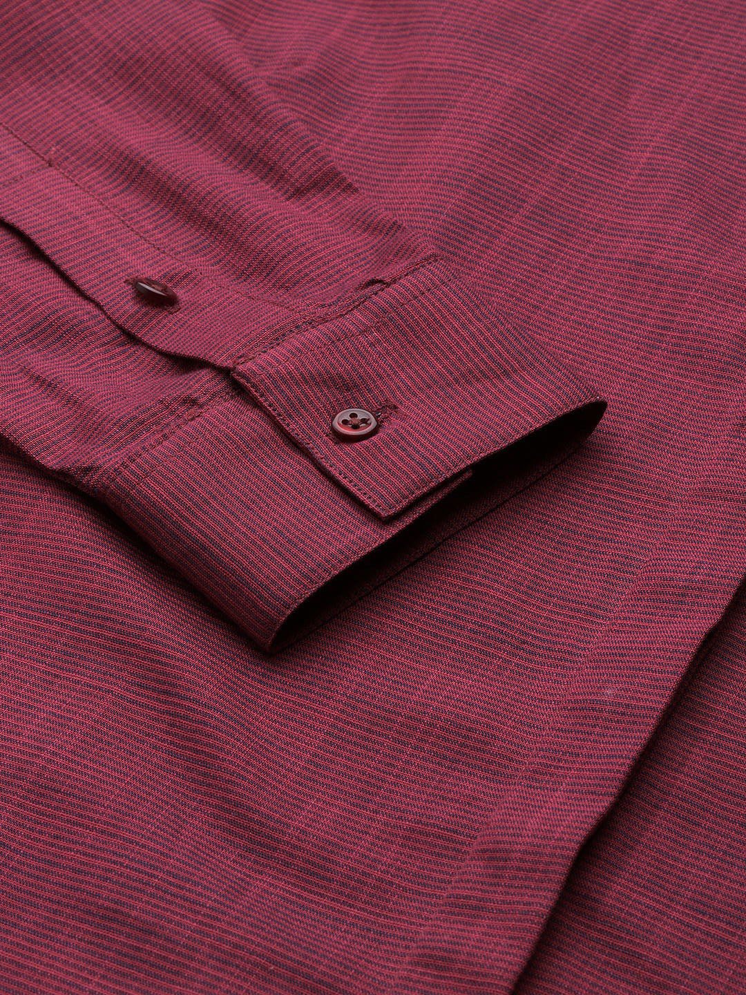 Women Maroon Solid Pure Cotton Regular Fit Formal Shirt - #folk republic#