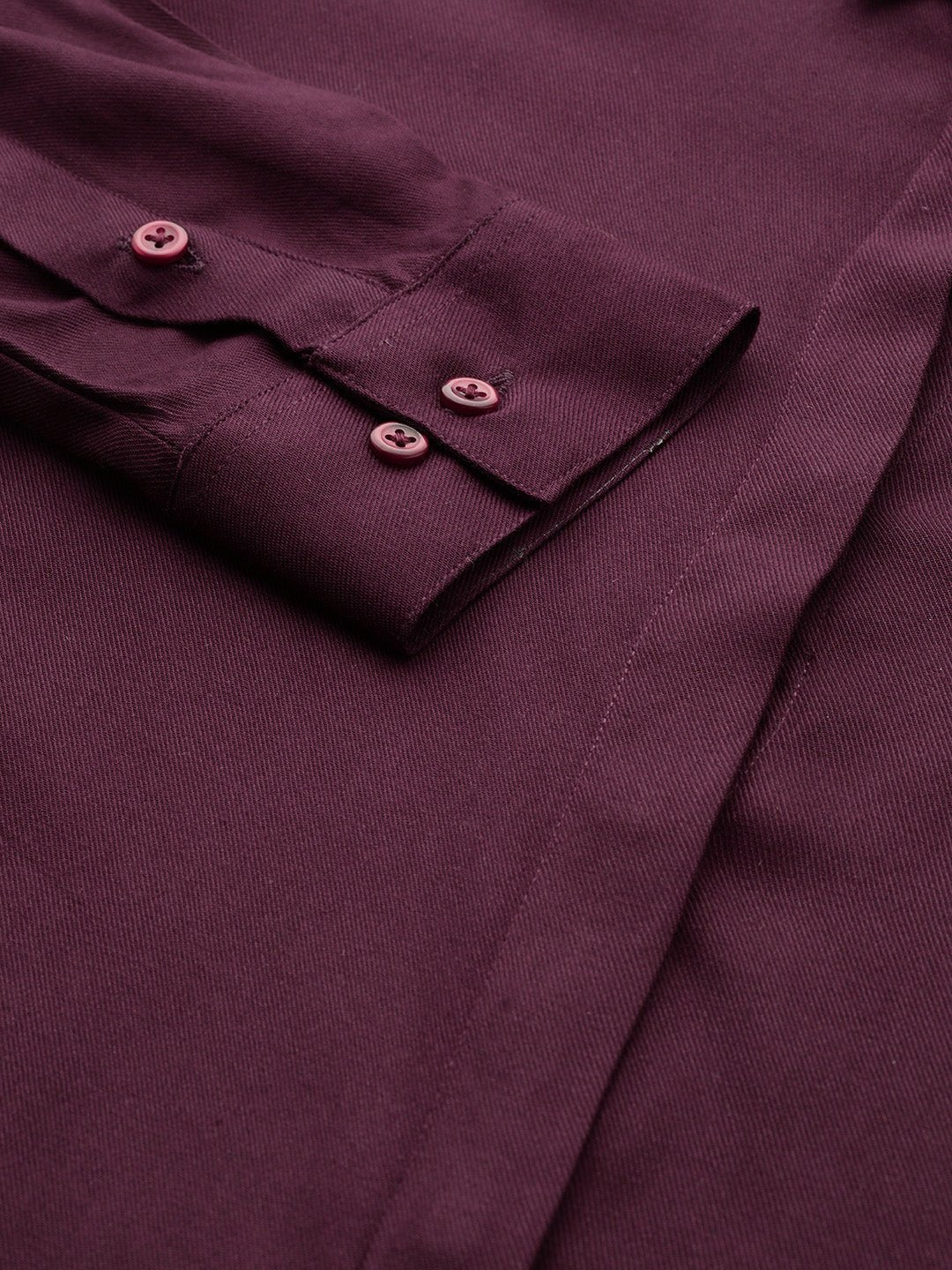 Women Maroon Solid Viscose Rayon Regular Fit Formal Shirt - #folk republic#
