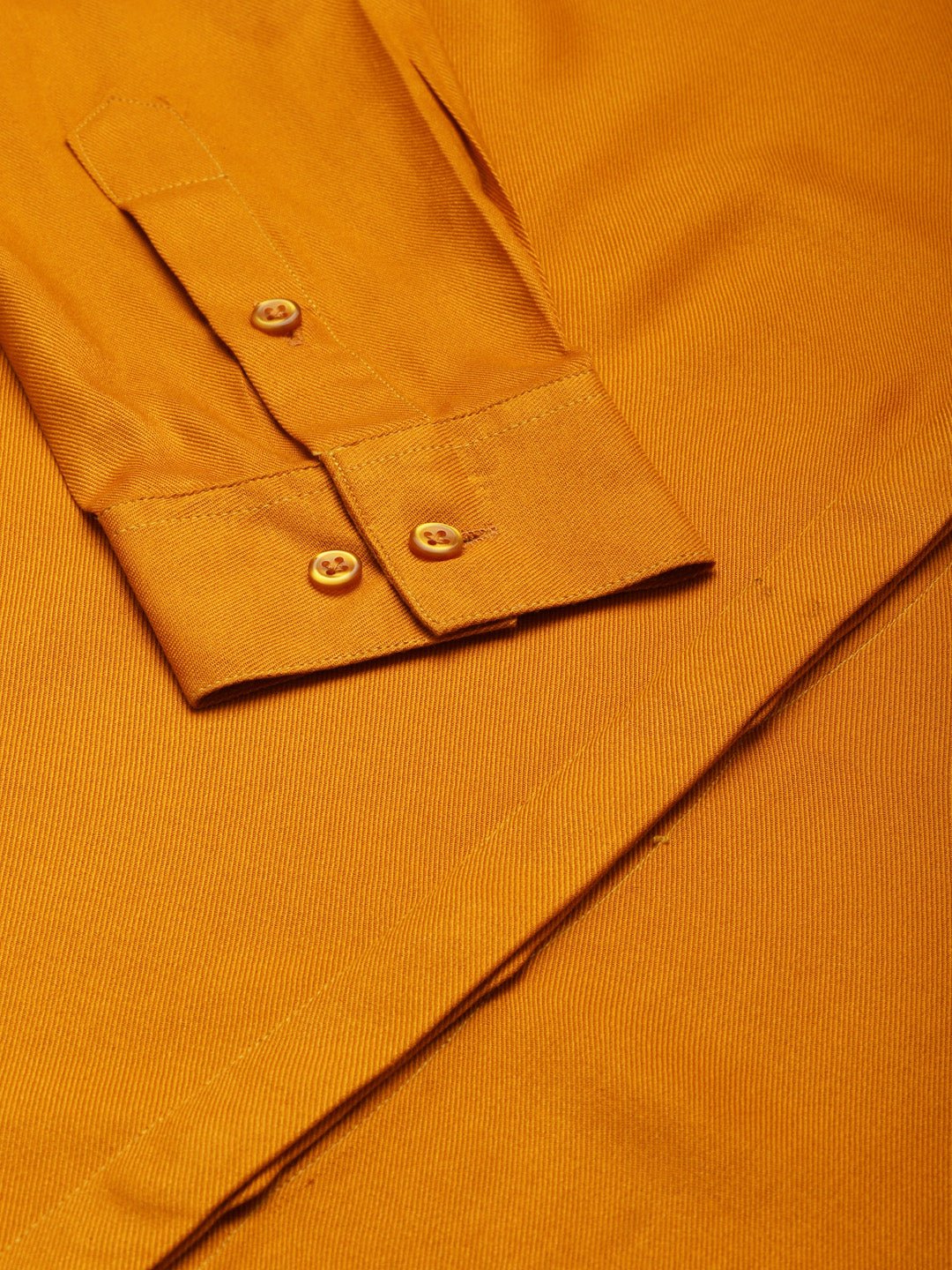 Women Mustard Solid Viscose Rayon Regular Fit Formal Shirt - #folk republic#