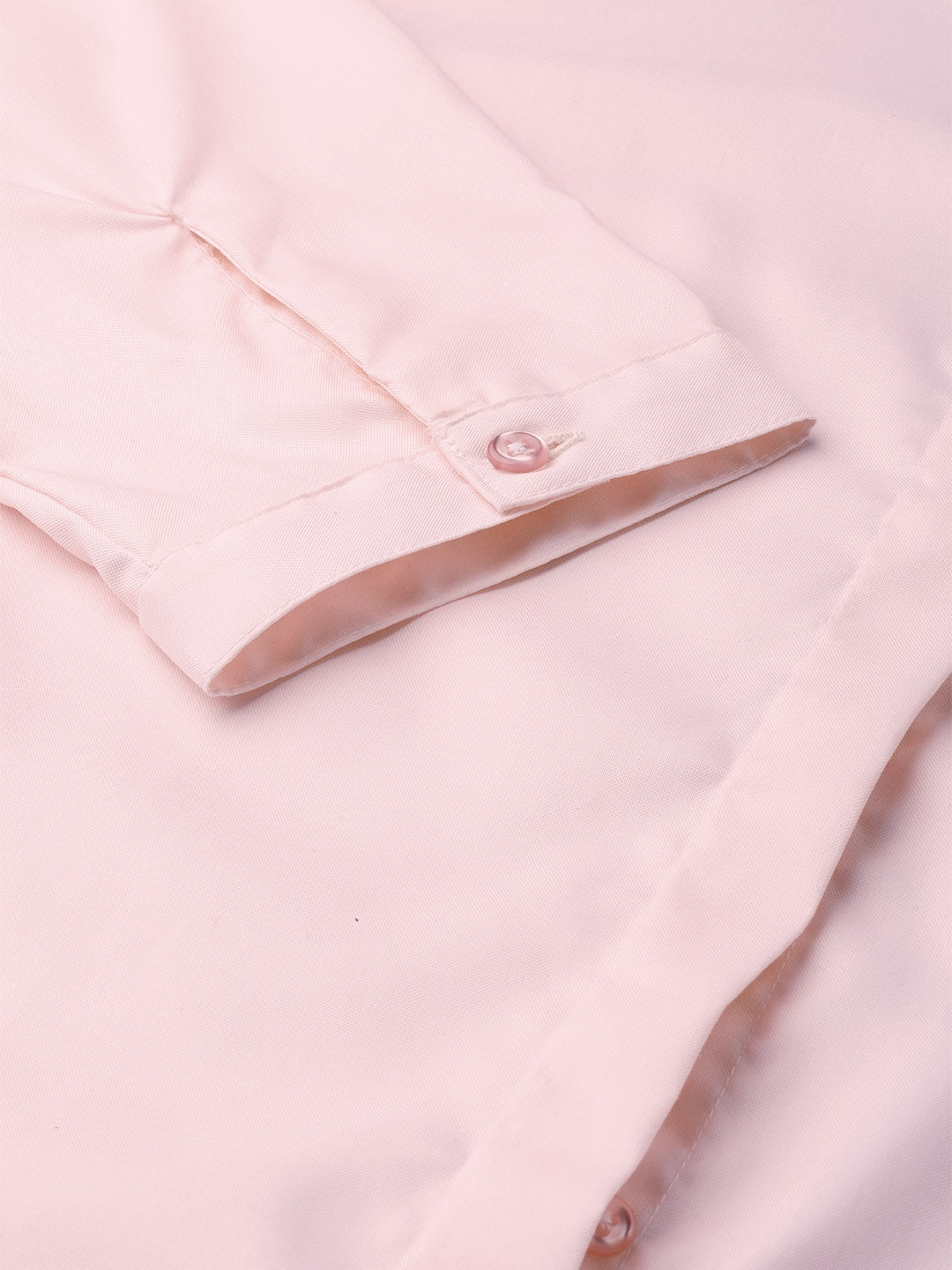 Women Pink Solids Pure Cotton Slim Fit Formal Shirt - #folk republic#