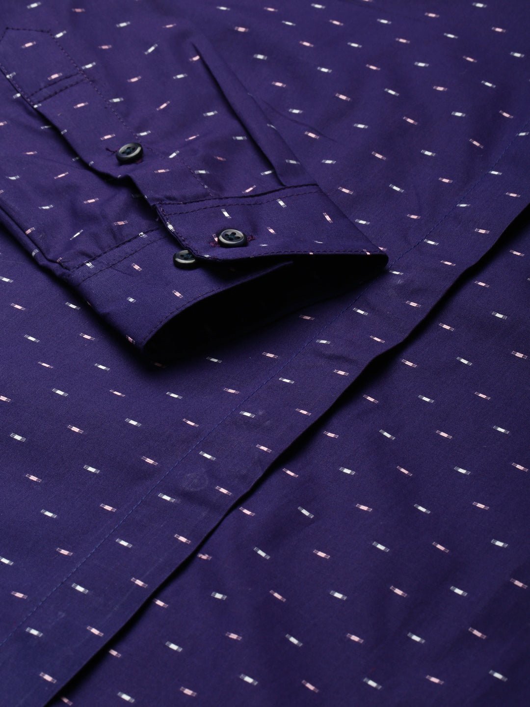 Women Purple Solid Pure Cotton Regular Fit Formal Shirt - #folk republic#
