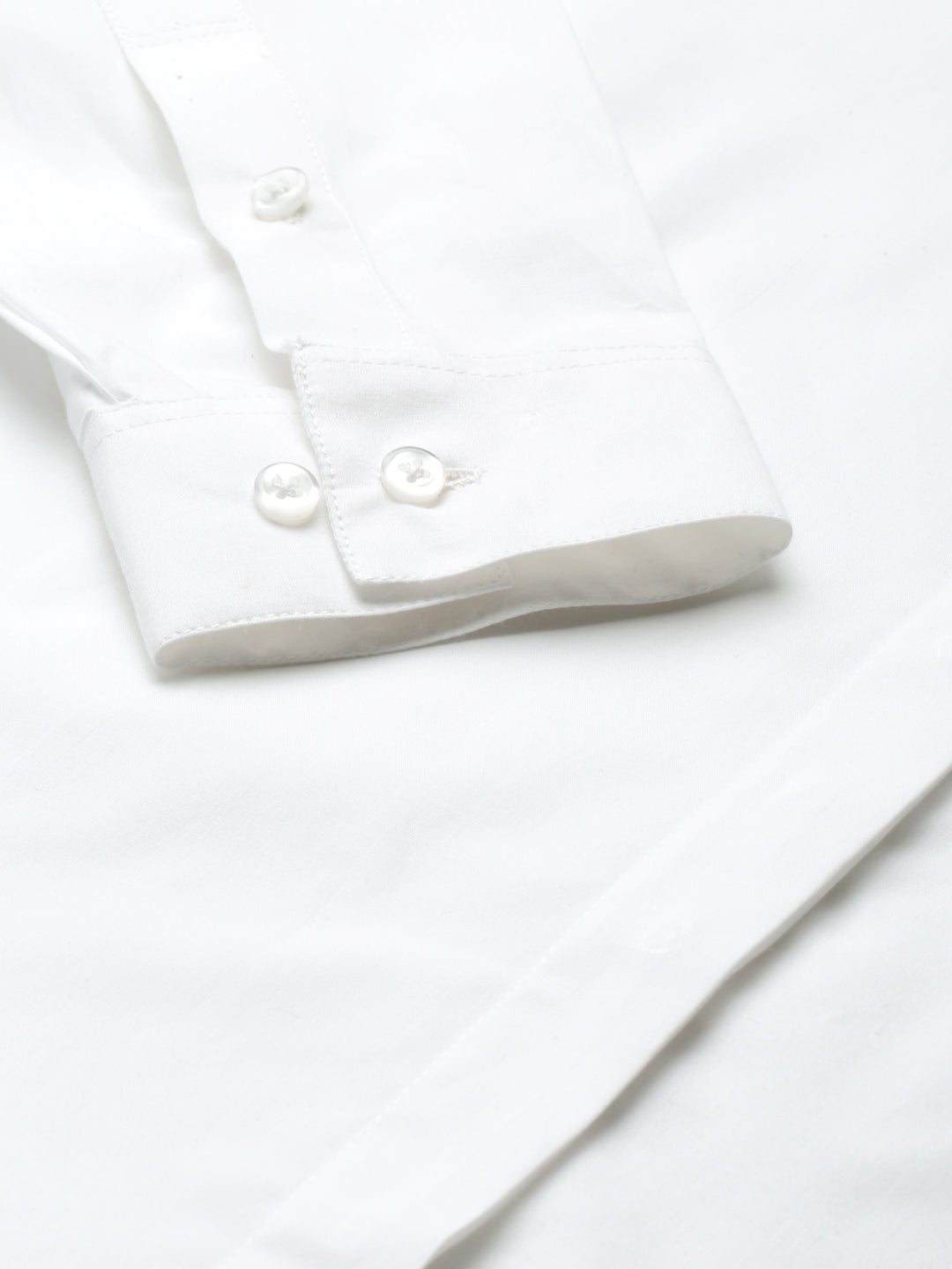 Women White Solid Pure Cotton Regular Fit Formal Shirt - #folk republic#