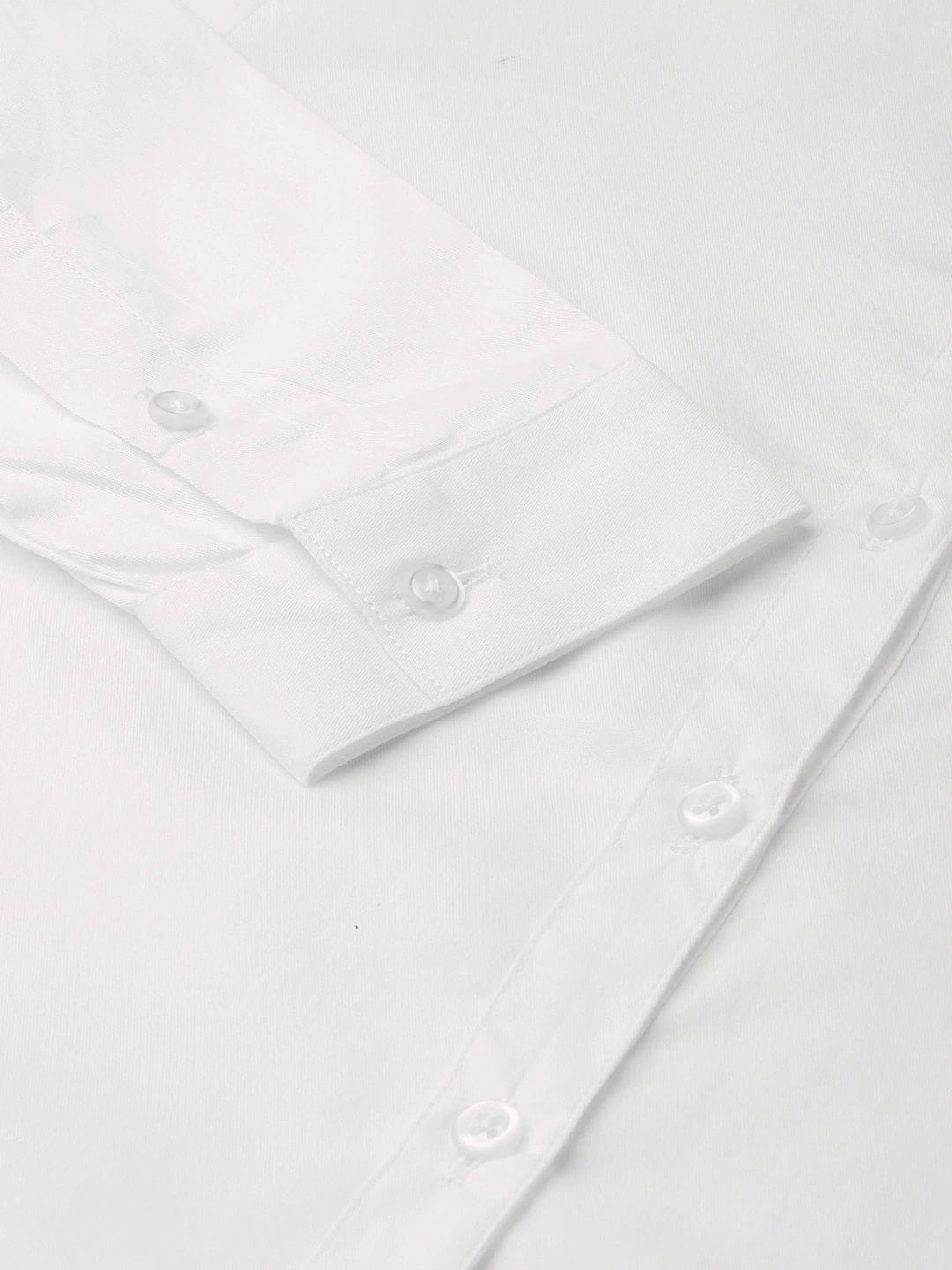 Women White Solids Pure Cotton Slim Fit Formal Shirt - #folk republic#