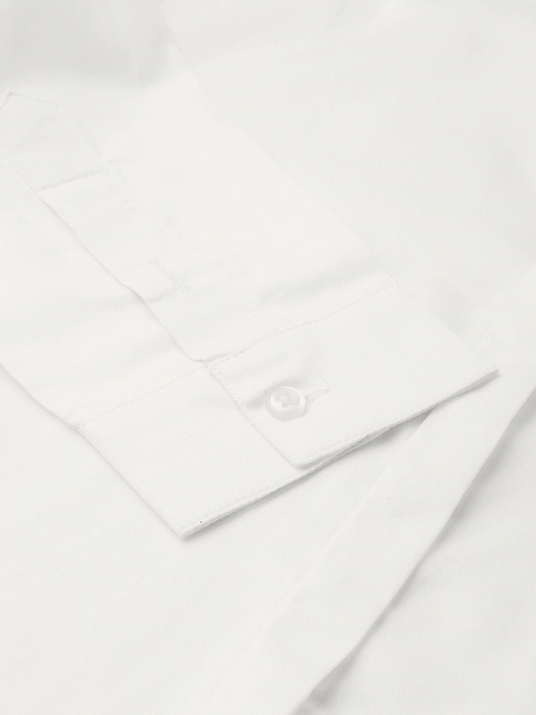 Women White Solids Pure Cotton Slim Fit Formal Shirt - #folk republic#